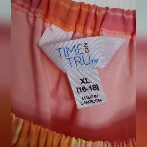 Time and Tru Women's Flutter Sleeve Tiered Dress. Sz, XL - Picture 9 of 11